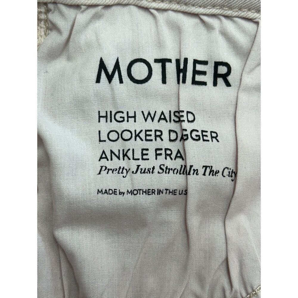 Mother High Waisted Looker Dagger Ankle Fray in Blush - Sz 27 - NWT - Picture 10 of 14